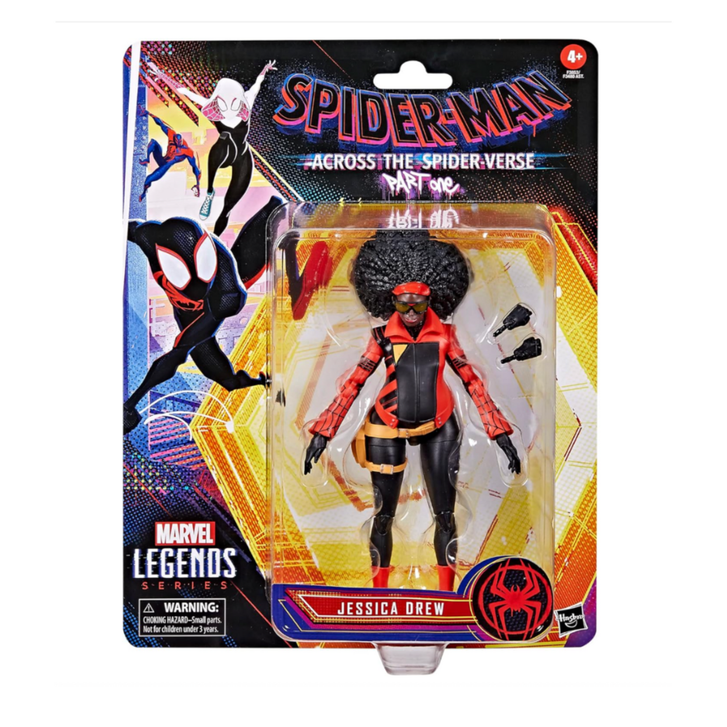 Figurine articulée de 15 cm de Jessica Drew de la série Marvel Legends Spider-Man : Across the Spider-Verse (première partie), 2 accessoires