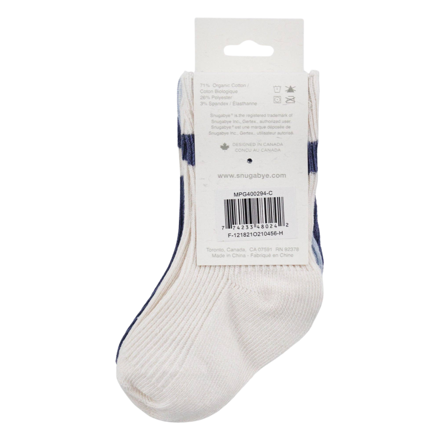 Chaussettes Folkstone pour bébé en coton biologique lot de 3 paires