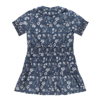 Toddler dress, short sleeve girls dress, girls shirt dress, floral