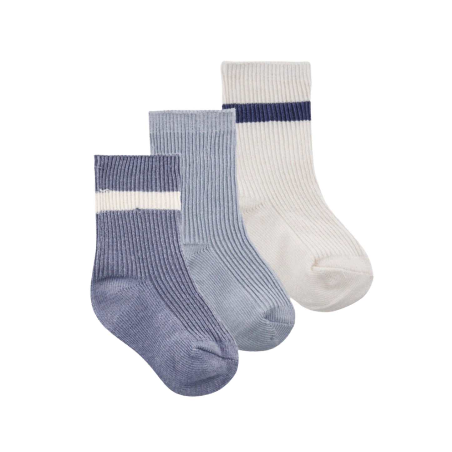Chaussettes Folkstone pour bébé en coton biologique lot de 3 paires