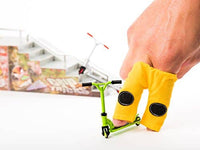 Mini Pro Finger Scooter Set in White with Interchangeable Tires and Handlebars by Grip & Tricks