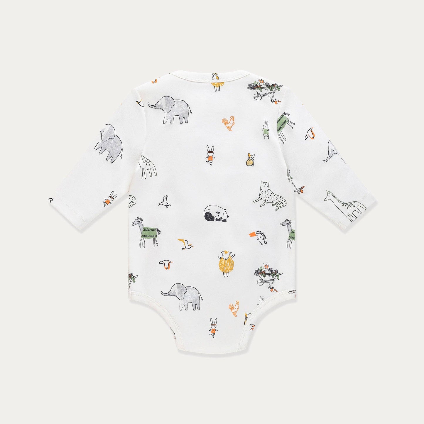 Body pour bébé, body pour bébé, imprimé animalier, manches longues en coton