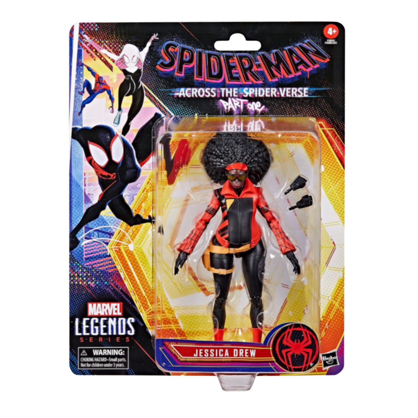 Figurine articulée de 15 cm de Jessica Drew de la série Marvel Legends Spider-Man : Across the Spider-Verse (première partie), 2 accessoires