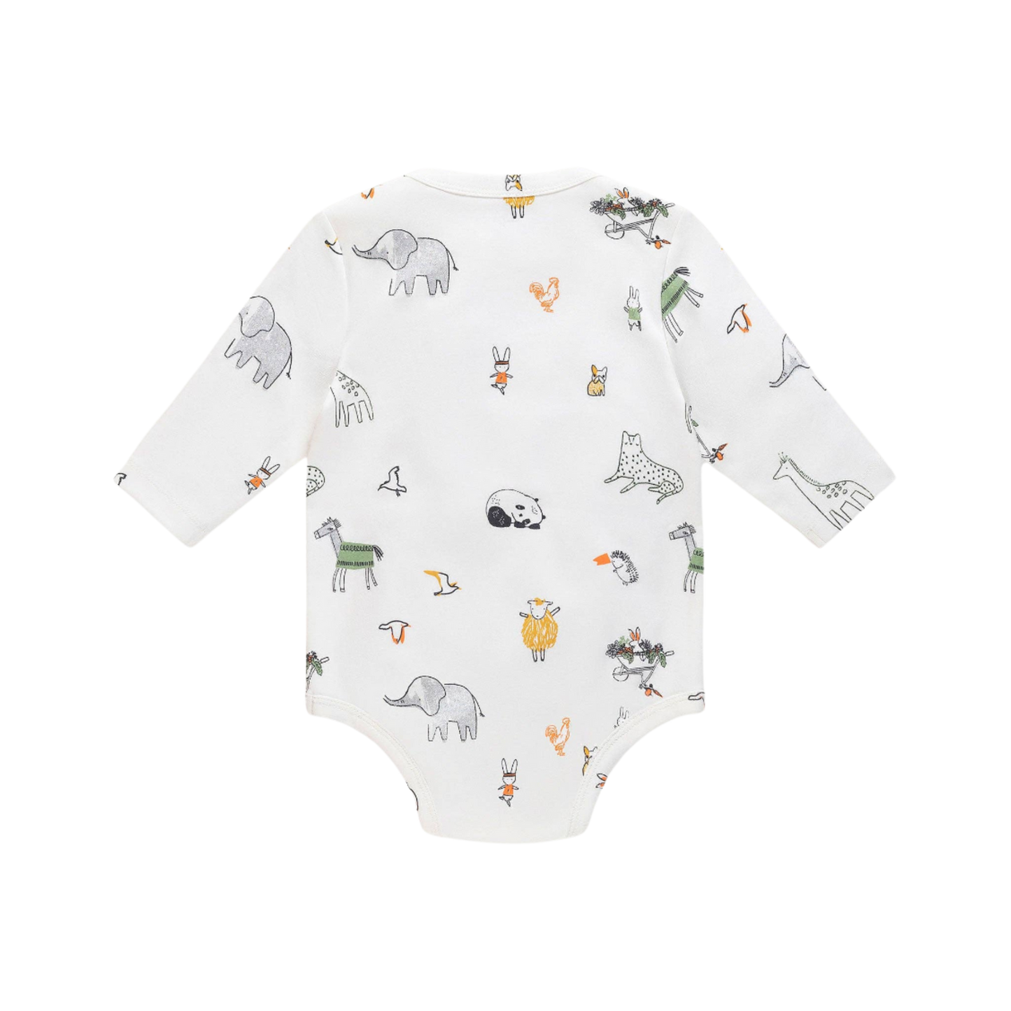 Body pour bébé, body pour bébé, imprimé animalier, manches longues en coton