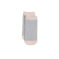 Snugabye Dream Baby Pink and Grey Socks - 3 Pair Pack