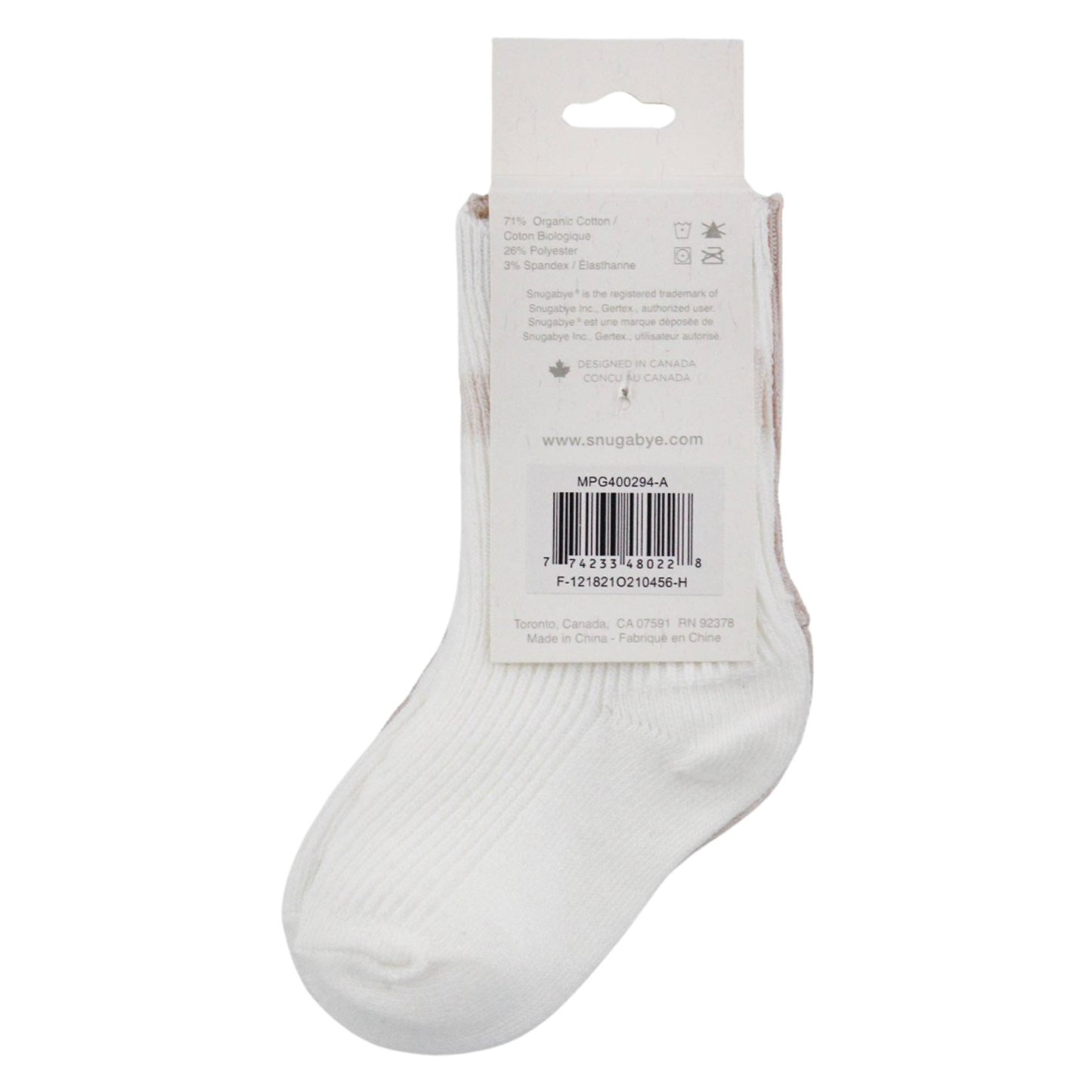 Chaussettes pour bébé en coton biologique lot de 3 paires
