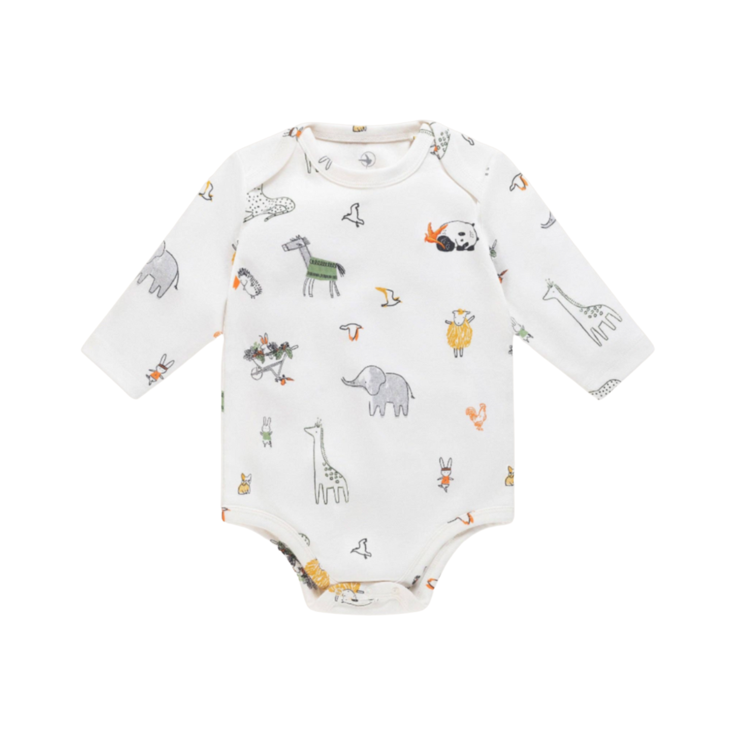 Body pour bébé, body pour bébé, imprimé animalier, manches longues en coton