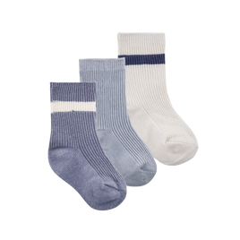 Chaussettes Folkstone pour bébé en coton biologique lot de 3 paires