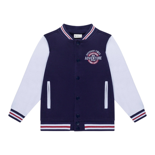Veste universitaire pour tout-petits, veste bomber pour garçons, veste Letterman pour enfants