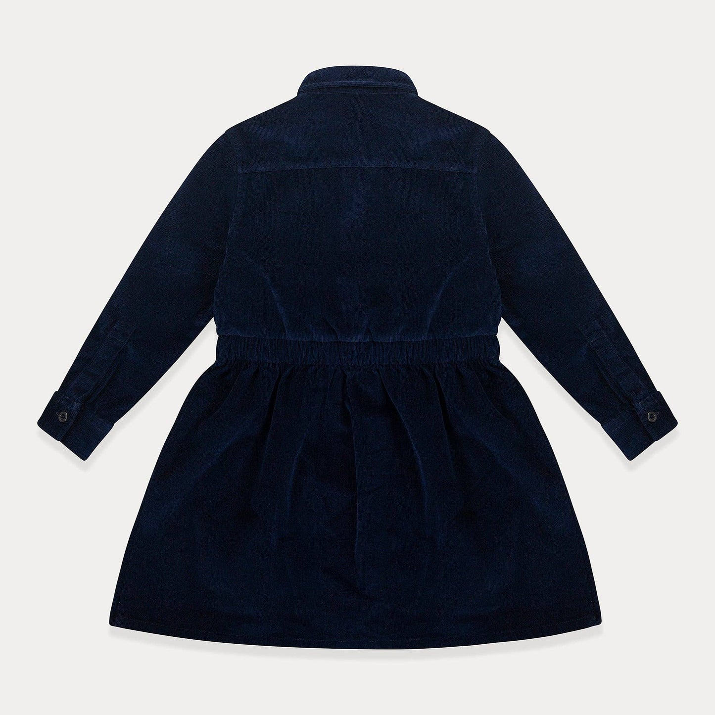 Robe pour filles en velours côtelé et coton, à manches longues, élégante