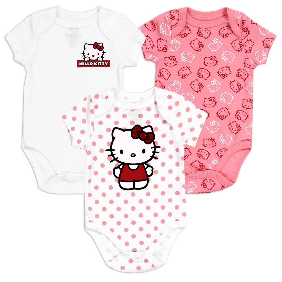 Lot de 3 caches-couches HELLO KITTY pour filles