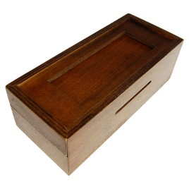 Boîte à ouverture secrète - Slide Bank en bois