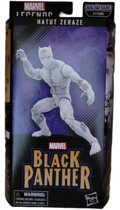 Figurine articulée de 15cm de la série Marvel Legends Black Panther Hatut Zeraze, 6 accessoires