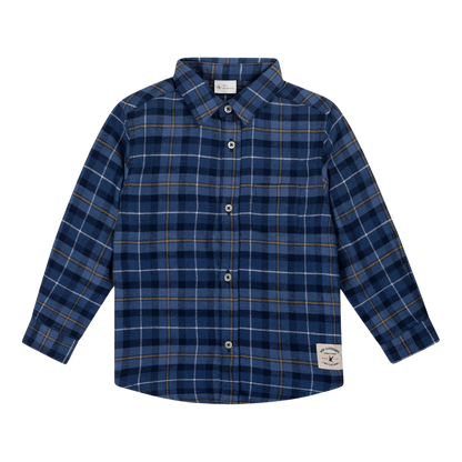Chemise à carreaux boutonnée pour garçons