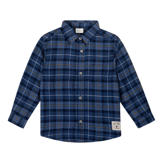 Chemise à carreaux boutonnée pour garçons