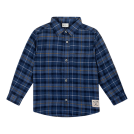 Chemise à carreaux boutonnée pour garçons