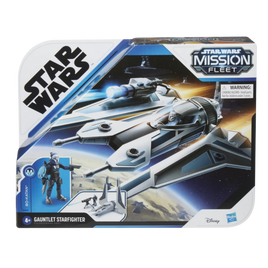 Figurine et véhicule Bo-Katan Gauntlet de classe Stellar de la flotte de mission Star Wars Starfighter Siege à l'échelle 6.3 cm