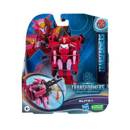 Figurine articulée Elita-1 de classe guerrier EarthSpark de Transformers 5 pouces