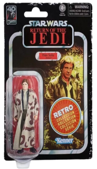 Star Wars The Black Series Han Solo (Endor), Star Wars : Le Retour du Jedi 40e anniversaire Figurines de collection de 9,5 cm