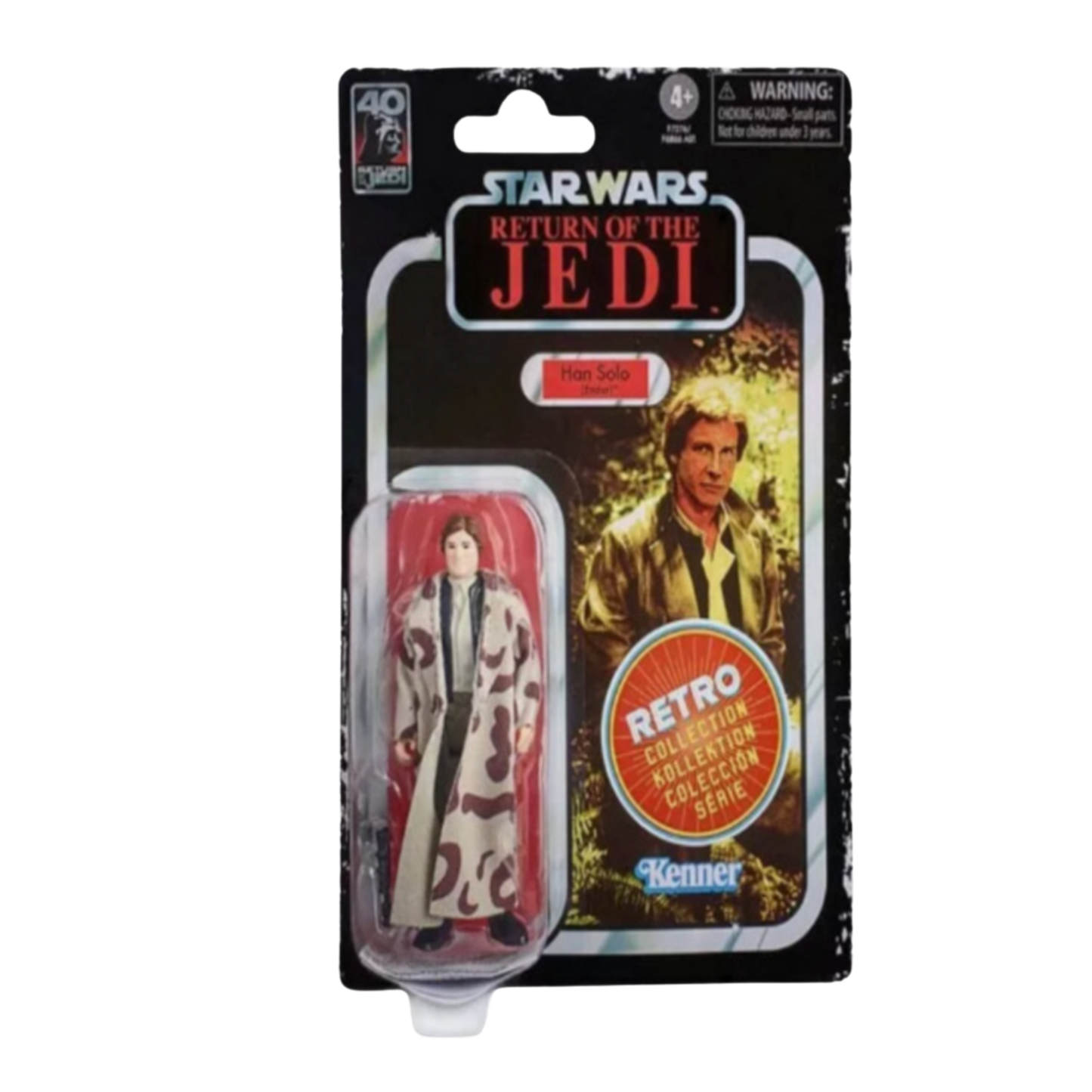 Star Wars The Black Series Han Solo (Endor), Star Wars : Le Retour du Jedi 40e anniversaire Figurines de collection de 9,5 cm