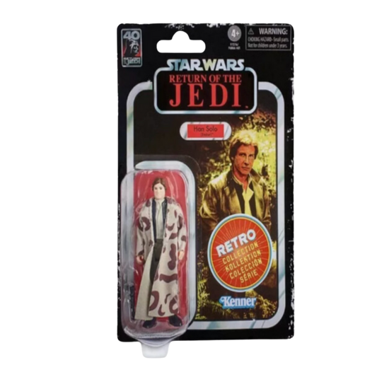 Star Wars The Black Series Han Solo (Endor), Star Wars : Le Retour du Jedi 40e anniversaire Figurines de collection de 9,5 cm