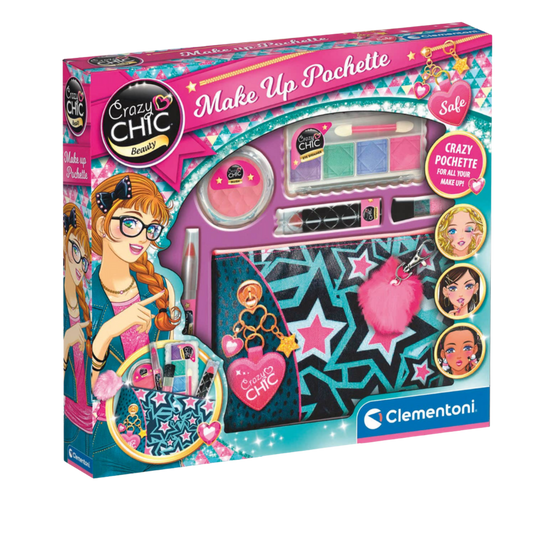Clementoni - Pochette de maquillage Crazy Chic - 6 ans et plus