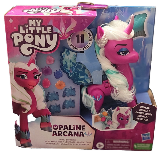 Poupées My Little Pony Opaline Arcana Wing Surprise avec ailes et accessoires