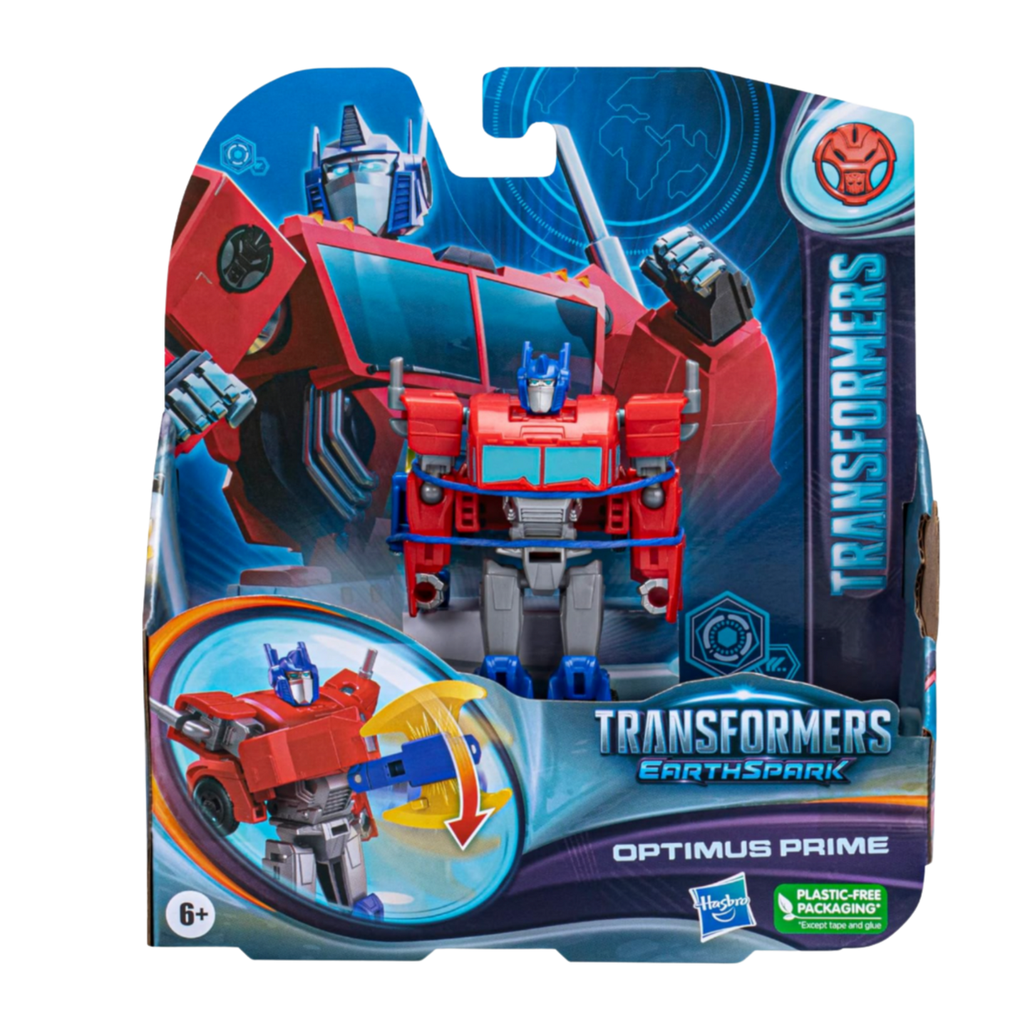 Figurine articulée Optimus Prime de classe guerrier EarthSpark de Transformers 5 pouces