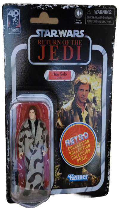 Star Wars The Black Series Han Solo (Endor), Star Wars : Le Retour du Jedi 40e anniversaire Figurines de collection de 9,5 cm