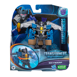 Figurine articulée Skywarp classe guerrier EarthSpark de Transformers 5 pouces