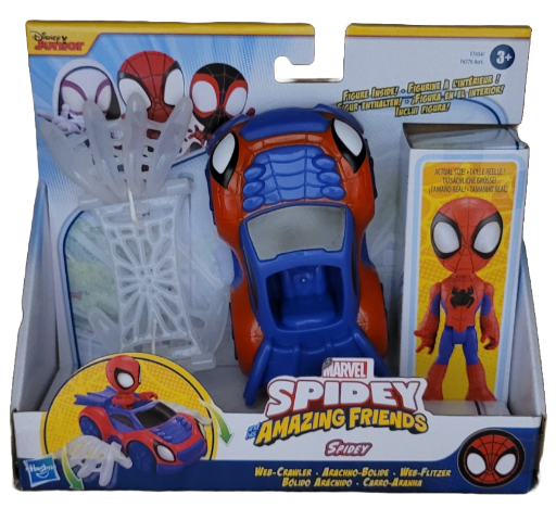 Marvel Spidey et ses Amis Extraordinaires, coffret Arachno-bolide, figurine Spidey, véhicule et accessoires