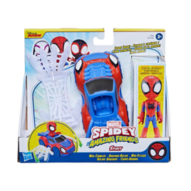 Marvel Spidey et ses Amis Extraordinaires, coffret Arachno-bolide, figurine Spidey, véhicule et accessoires