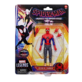 Figurine articulée de 15 cm de Peter B Parker de la série Marvel Legends Spider-Man : Across the Spider-Verse (première partie), 2 accessoires