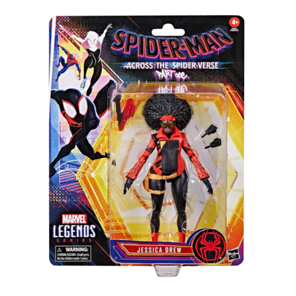Figurine articulée de 15 cm de Jessica Drew de la série Marvel Legends Spider-Man : Across the Spider-Verse (première partie), 2 accessoires