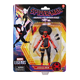 Figurine articulée de 15 cm de Jessica Drew de la série Marvel Legends Spider-Man : Across the Spider-Verse (première partie), 2 accessoires