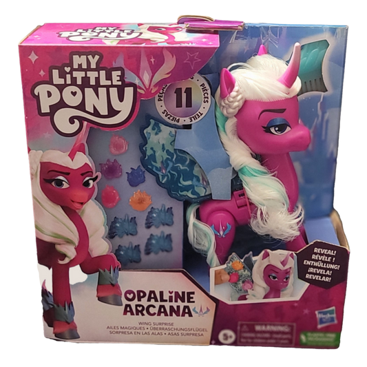 Poupées My Little Pony Opaline Arcana Wing Surprise avec ailes et accessoires