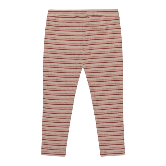 Legging pour petite fille, rayé rose
