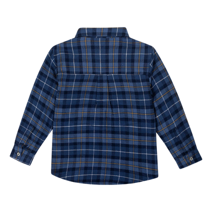 Chemise à carreaux boutonnée pour garçons