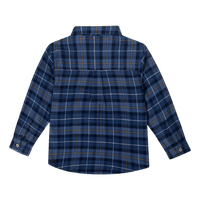 Chemise à carreaux boutonnée pour garçons