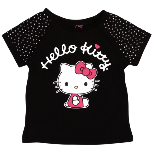 Top tendance HELLO KITTY pour filles de 4 à 6 pièces avec strass
