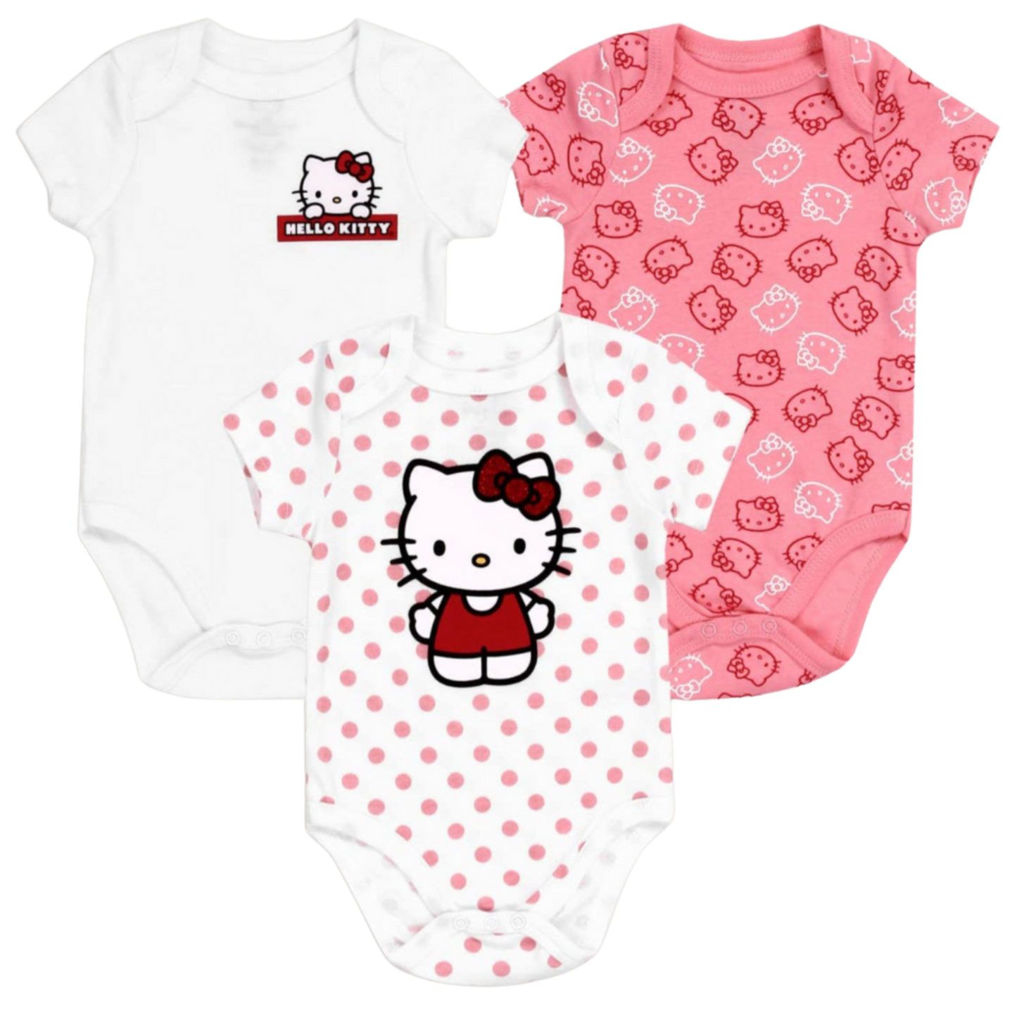 Set of 3 HELLO KITTY onesie
