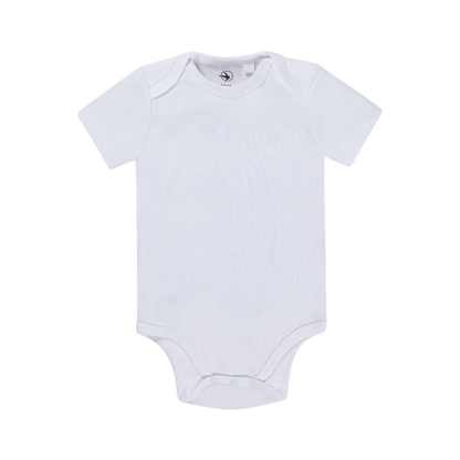 Body bébé, Body pour nourrisson, Coton doux côtelé - blanc