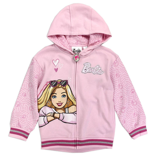 Chandail à capuchon zippé BARBIE 4-7 Premium pour filles