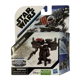 Star Wars Mission Fleet Gear Class Dark Trooper Attack from Above, figurine et véhicule à l'échelle 6.3 cm